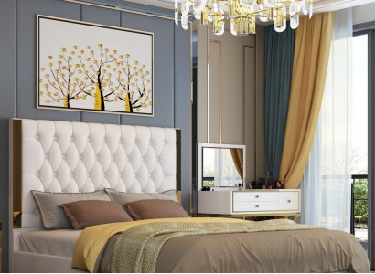 Doppel Hotel Betten Schlaf Zimmer Leder Modern Bett Polster